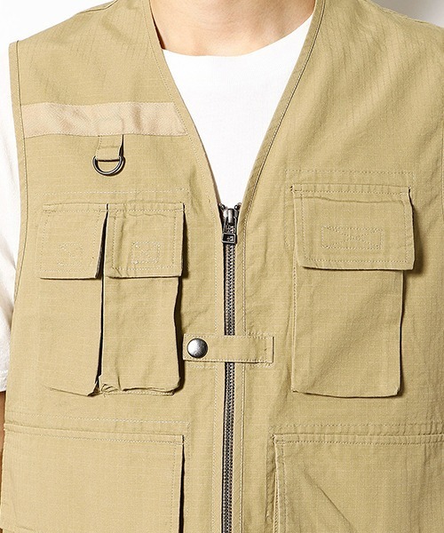 Purple&Yellow（パープルアンドイエロー）の「マルチポケットベスト（ベスト・メンズ・ブラック/ベージュ/レッド・SMALL/MEDIUM/LARGE）」の15枚目の写真