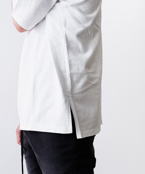 KAZUYUKI KUMAGAI ATTACHMENT（カズユキクマガイアタッチメント）の「50//2ロイヤルオーガニックコンパクト 天竺クルーネックドルマンS/S（Tシャツ/カットソー・メンズ・ライトパープル/ライトイエロー/グリーン/ホワイト/パープル・1/2/3）」の17枚目の写真