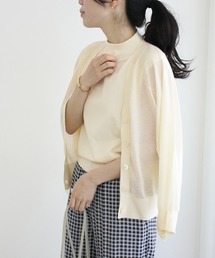 ADAM ET ROPE' | シルクポリエステルボタンカーディガン(カーディガン/ボレロ)