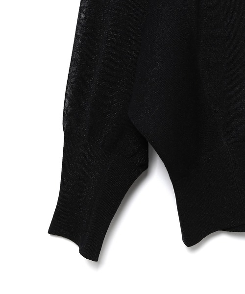 ADAM ET ROPE'（アダムエロペ）の「シルクポリエステルボタンカーディガン（カーディガン/ボレロ・レディース・ブラック/グリーン/キナリ・FREE）」の15枚目の写真