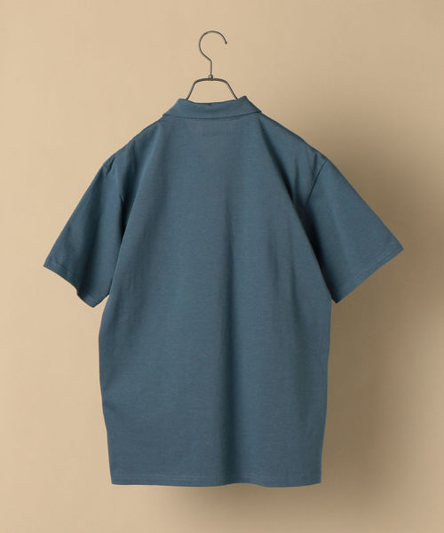 AKMショールカラースキッパー　ポロシャツ AKM パイル ショールカラー スキッパー ポロシャツ 半袖