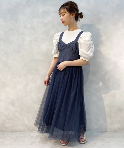 one after another NICE CLAUP（ワンアフターアナザーナイスクラップ）の「袖コンシャスボリュームプルオーバー（Tシャツ/カットソー・レディース・ベージュ/オフホワイト/ブラック・FREE）」の6枚目の写真