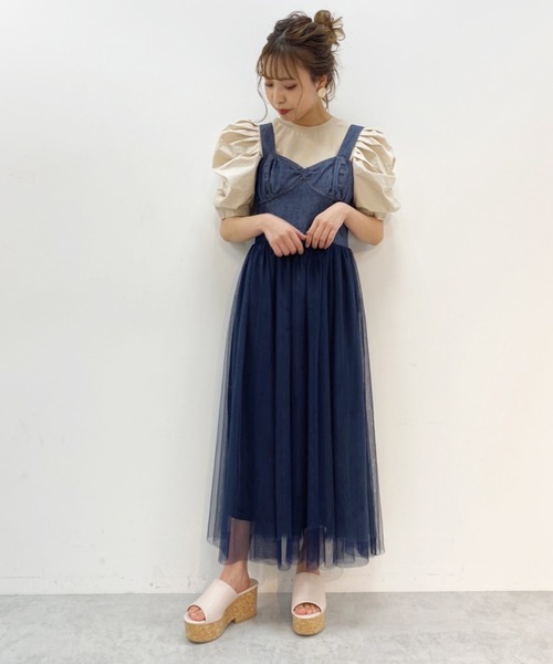 one after another NICE CLAUP（ワンアフターアナザーナイスクラップ）の「袖コンシャスボリュームプルオーバー（Tシャツ/カットソー・レディース・ベージュ/オフホワイト/ブラック・FREE）」の20枚目の写真