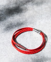 Rocky Monroe（ロッキーモンロー）の「プレート リング チャーム 本革ブレスレット（ブレスレット）」