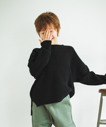 pairmanon | ユニセックス あぜ編み 長袖 ニット セーター(ニット/セーター)