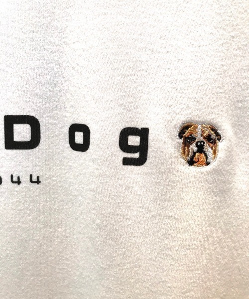 BUCCA 44(ブッカフォーティーフォー)の「【BUCCA 44】BullDogプリントプルオーバー(スウェット・メンズ・ホワイト/ブラック・LARGE/XXX-LARGE/X-LARGE/MEDIUM/XX-LARGE)」の5枚目の写真
