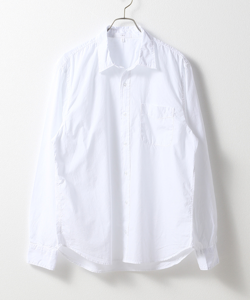 SAVE KHAKI UNITED（セーブカーキユナイテッド）の「SAVE KHAKI UNITED POPLIN STANDARD SHIRT（シャツ/ブラウス・メンズ・ブラック/サファリグリーン/ホワイト/ネイビー/ダークブルー/タン・LARGE/MEDIUM/SMALL/X-SMALL）」の2枚目の写真