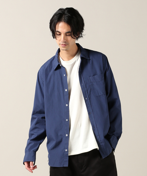SAVE KHAKI UNITED（セーブカーキユナイテッド）の「SAVE KHAKI UNITED POPLIN STANDARD SHIRT（シャツ/ブラウス・メンズ・ブラック/サファリグリーン/ホワイト/ネイビー/ダークブルー/タン・LARGE/MEDIUM/SMALL/X-SMALL）」の7枚目の写真