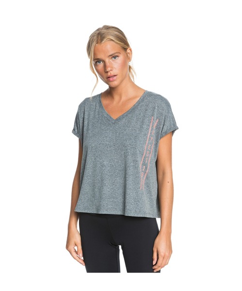 ROXY(ロキシー)の「SUNSHINE SOLDIERS/ロキシー 半袖 Tシャツ ジム ヨガ フィットネス ランニング ルームウェアにも(Tシャツ/カットソー・レディース・ホワイト/ブラック/ピンク・SMALL/MEDIUM/X-SMALL)」の1枚目の写真
