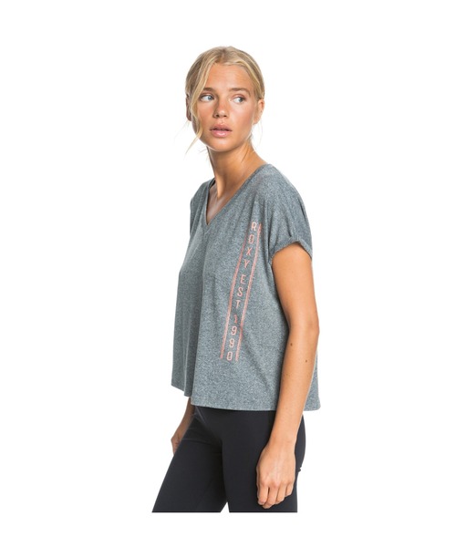ROXY(ロキシー)の「SUNSHINE SOLDIERS/ロキシー 半袖 Tシャツ ジム ヨガ フィットネス ランニング ルームウェアにも(Tシャツ/カットソー・レディース・ホワイト/ブラック/ピンク・SMALL/MEDIUM/X-SMALL)」の10枚目の写真