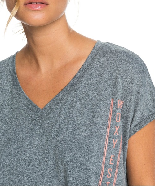 ROXY(ロキシー)の「SUNSHINE SOLDIERS/ロキシー 半袖 Tシャツ ジム ヨガ フィットネス ランニング ルームウェアにも(Tシャツ/カットソー・レディース・ホワイト/ブラック/ピンク・SMALL/MEDIUM/X-SMALL)」の8枚目の写真