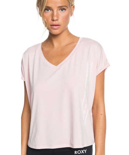 ROXY(ロキシー)の「SUNSHINE SOLDIERS/ロキシー 半袖 Tシャツ ジム ヨガ フィットネス ランニング ルームウェアにも(Tシャツ/カットソー・レディース・ホワイト/ブラック/ピンク・SMALL/MEDIUM/X-SMALL)」の11枚目の写真