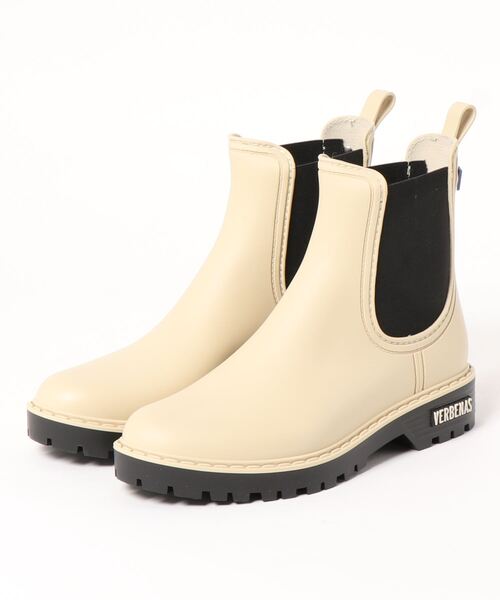 VERBENAS（ベルベナス）の「サイドゴアレインブーツ（レインシューズ・レディース・ブラック/カーキ/アイボリー・40/38/39/36/37）」の5枚目の写真