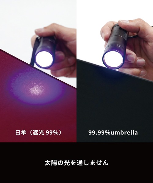KiU(キウ)の「遮光率99.99% フォーナインアンブレラ 55cm(折りたたみ傘・メンズ・ブラック/ベージュ/ネイビー/グレー・FREE)」の18枚目の写真