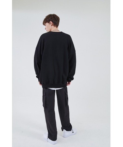 ONA(オーエヌエー)の「『ONA/オーエヌエー』BULLDOG CURVE LINE LOGO SWEATSHIRT/ブルドッグ カーブライン ロゴスウェットシャツ トレーナー(スウェット・メンズ・グレー/レッド/ブラック/ライトグレー・M/L)」の10枚目の写真