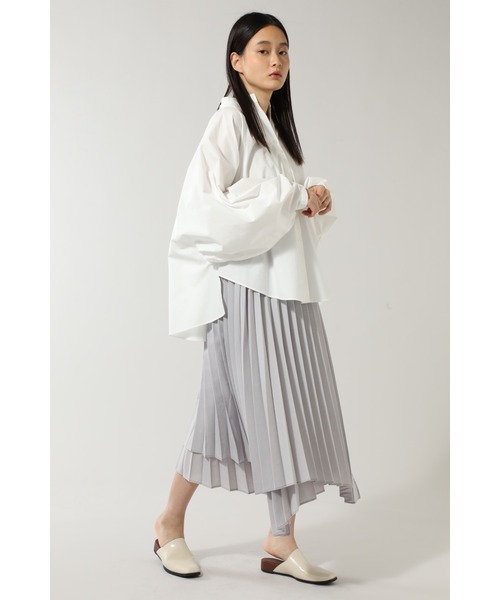 mici（ミチ）の「(mici)プリーツスカート（スカート・レディース・ブラック/グレー・SMALL/MEDIUM）」の5枚目の写真