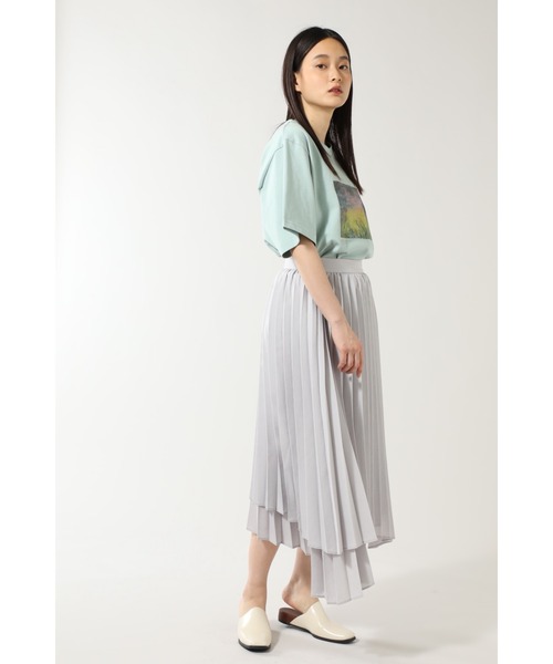 mici（ミチ）の「(mici)プリーツスカート（スカート・レディース・ブラック/グレー・SMALL/MEDIUM）」の6枚目の写真