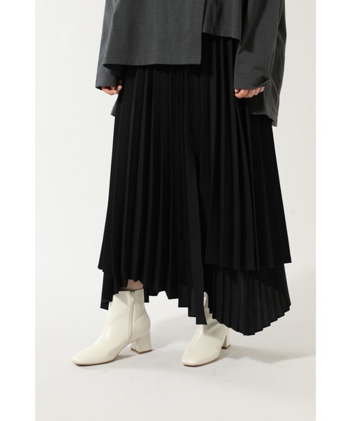 mici（ミチ）の「(mici)プリーツスカート（スカート・レディース・ブラック/グレー・SMALL/MEDIUM）」の9枚目の写真