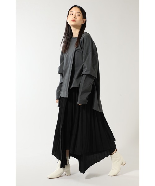 mici（ミチ）の「(mici)プリーツスカート（スカート・レディース・ブラック/グレー・SMALL/MEDIUM）」の10枚目の写真