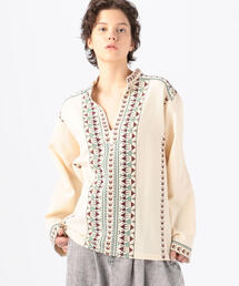 ISABELMARANT ETOILE エンブロイダリー ブラウス ストライプ ISABELMARANT ETOILE エンブロイダリー ブラウス ストライプ
