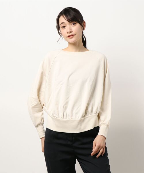 KOBE LETTUCE（コウベレタス）の「ドルマンスウェットトップス（スウェット・レディース・ブラック系その他/グレイッシュベージュ/ミント/オフホワイト・FREE）」の12枚目の写真