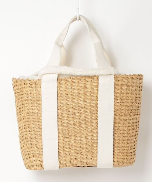 MUUN(ムーニュ)の「MUUN CABA G STRAW BAG(トートバッグ・レディース・ホワイト・ONE SIZE)」の2枚目の写真
