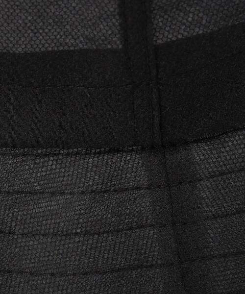 AG by aquagirl（エージーバイアクアガール）の「◆オーガンジーバケハ（ハット・レディース・ブラック/ライトベージュ・00）」の9枚目の写真