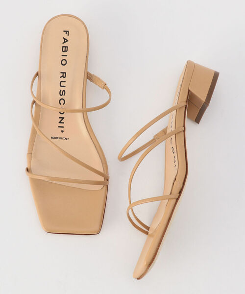 FABIO RUSCONI（ファビオルスコーニ）の「【FABIO RUSCONI/ ファビオルスコーニ】スキニーラインサンダル（サンダル・レディース・ブラック/ベージュ・38/37/36）」の18枚目の写真