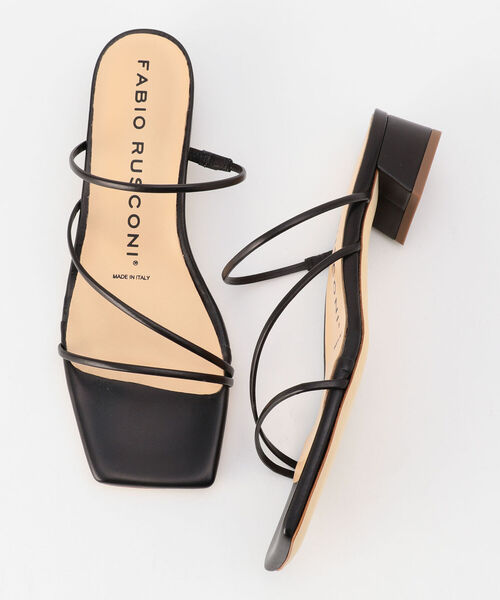 FABIO RUSCONI（ファビオルスコーニ）の「【FABIO RUSCONI/ ファビオルスコーニ】スキニーラインサンダル（サンダル・レディース・ブラック/ベージュ・38/37/36）」の19枚目の写真