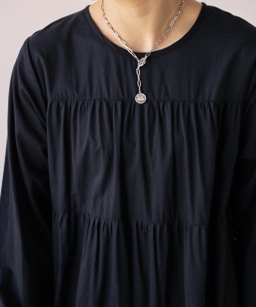 Auntie Rosa Holiday(アンティローザホリデー)の「ティアードロングワンピース(ワンピース・レディース・ブラック/オフホワイト/ブルー/ライトグリーン・FREE)」の14枚目の写真