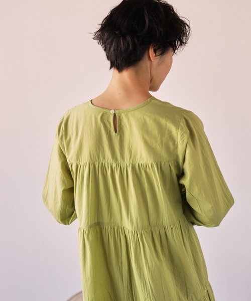 Auntie Rosa Holiday(アンティローザホリデー)の「ティアードロングワンピース(ワンピース・レディース・ブラック/オフホワイト/ブルー/ライトグリーン・FREE)」の19枚目の写真