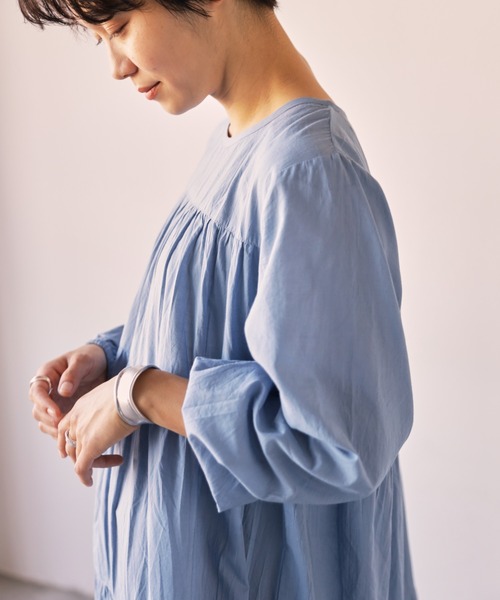 Auntie Rosa Holiday(アンティローザホリデー)の「ティアードロングワンピース(ワンピース・レディース・ブラック/オフホワイト/ブルー/ライトグリーン・FREE)」の20枚目の写真