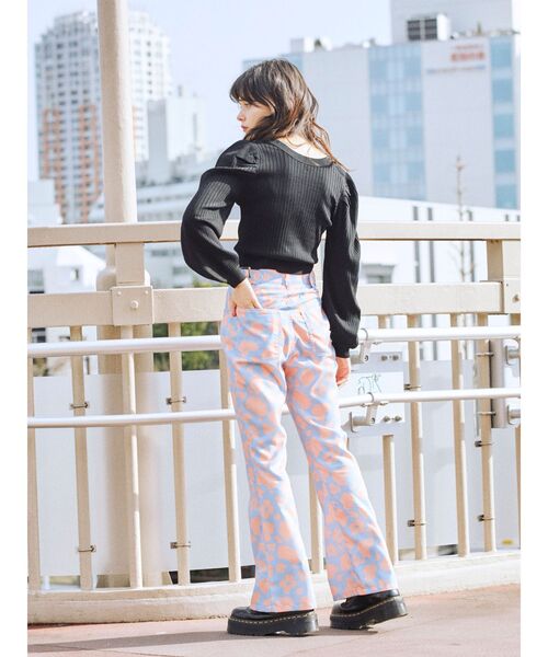 jouetie（ジュエティ）の「フラワーカウ パンツ（その他パンツ・レディース・オフホワイト/ピンク/ライトブルー・MEDIUM）」の12枚目の写真