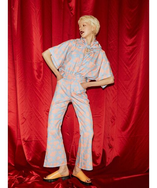 jouetie（ジュエティ）の「フラワーカウ パンツ（その他パンツ・レディース・オフホワイト/ピンク/ライトブルー・MEDIUM）」の4枚目の写真