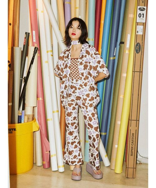 jouetie（ジュエティ）の「フラワーカウ パンツ（その他パンツ・レディース・オフホワイト/ピンク/ライトブルー・MEDIUM）」の13枚目の写真