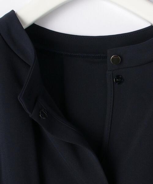 green label relaxing（グリーンレーベルリラクシング）の「CB ポンチ スタンドネック タック プルオーバー カットソー（Tシャツ/カットソー・レディース・ホワイト/ライトブルー/ネイビー・FREE）」の16枚目の写真