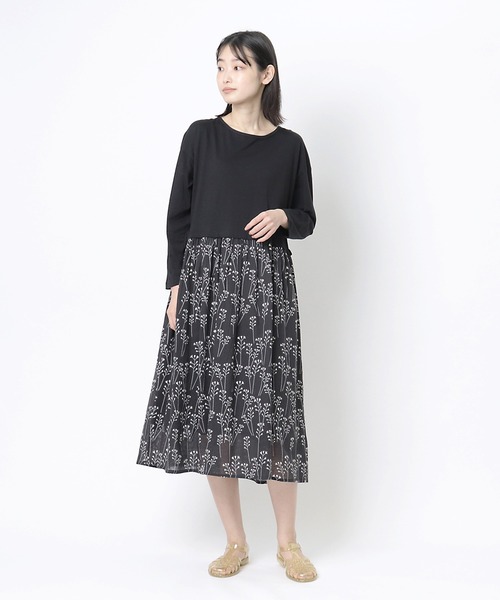 salle de bal(サルデバル)の「∴ 【 LITTLEMARKET / リトルマーケット 】 フルーツドッキングワンピース FRH(ワンピース・レディース・ブラック/ベージュ/ネイビー・FREE)」の4枚目の写真