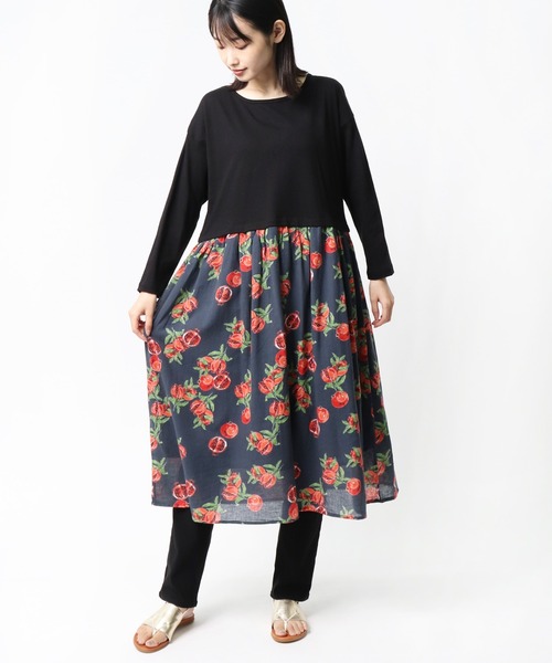 salle de bal(サルデバル)の「∴ 【 LITTLEMARKET / リトルマーケット 】 フルーツドッキングワンピース FRH(ワンピース・レディース・ブラック/ベージュ/ネイビー・FREE)」の17枚目の写真