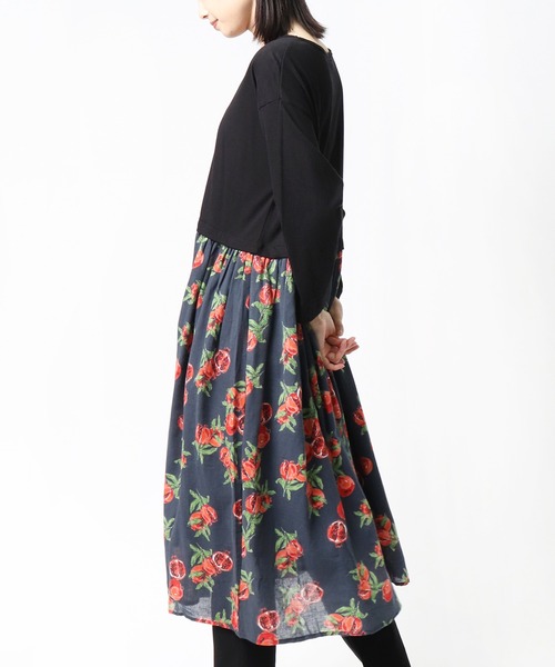 salle de bal(サルデバル)の「∴ 【 LITTLEMARKET / リトルマーケット 】 フルーツドッキングワンピース FRH(ワンピース・レディース・ブラック/ベージュ/ネイビー・FREE)」の18枚目の写真