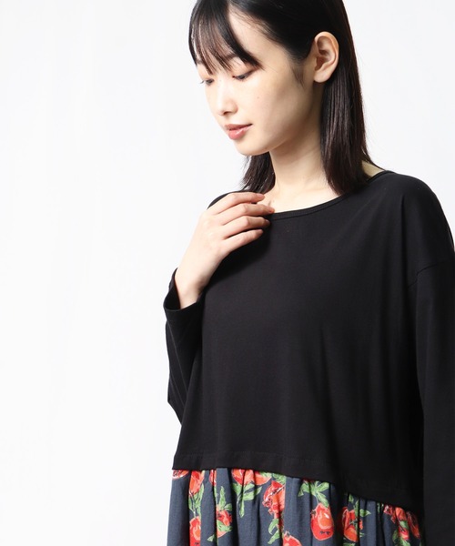 salle de bal(サルデバル)の「∴ 【 LITTLEMARKET / リトルマーケット 】 フルーツドッキングワンピース FRH(ワンピース・レディース・ブラック/ベージュ/ネイビー・FREE)」の15枚目の写真