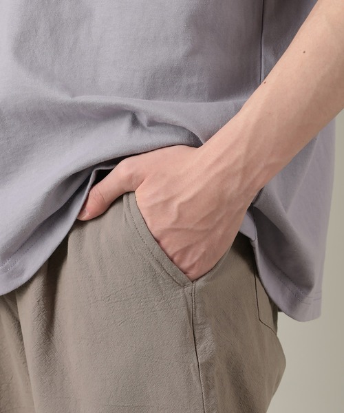 SlashDate(スラッシュデイト)の「梨地イージーテーパードパンツ/カラーパンツ(スラックス・メンズ・ブラック/アッシュグレー/ベージュ・L/M)」の15枚目の写真
