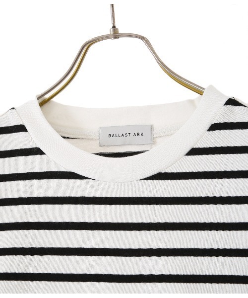 BALLAST ARK（バラストアーク）の「BALLAST ARK / バラストアーク：BIG SIZE BORDER L/S TEE：BA03-T001[AST]（Tシャツ/カットソー・メンズ・ホワイト系その他/ホワイト系その他2・FREE）」の6枚目の写真
