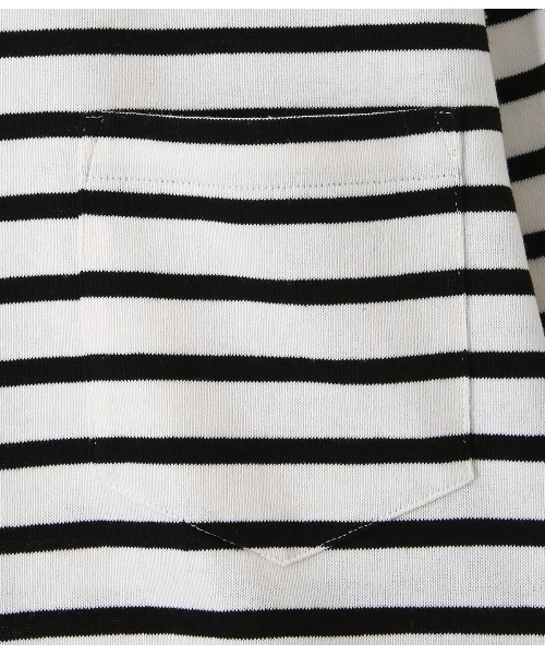 BALLAST ARK（バラストアーク）の「BALLAST ARK / バラストアーク：BIG SIZE BORDER L/S TEE：BA03-T001[AST]（Tシャツ/カットソー・メンズ・ホワイト系その他/ホワイト系その他2・FREE）」の7枚目の写真