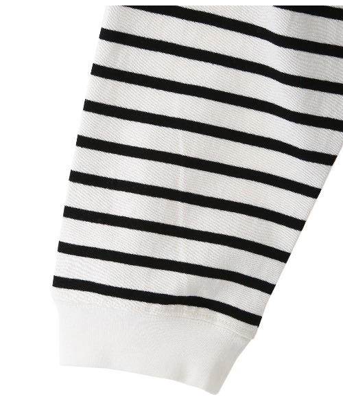 BALLAST ARK（バラストアーク）の「BALLAST ARK / バラストアーク：BIG SIZE BORDER L/S TEE：BA03-T001[AST]（Tシャツ/カットソー・メンズ・ホワイト系その他/ホワイト系その他2・FREE）」の8枚目の写真