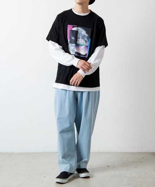 WEGO（ウィゴー）の「WEGO/フォトプリント半袖Tシャツ（Tシャツ/カットソー・メンズ・ホワイト/ブラック・SMALL/MEDIUM/LARGE/X-LARGE）」の13枚目の写真