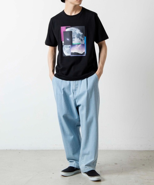 WEGO（ウィゴー）の「WEGO/フォトプリント半袖Tシャツ（Tシャツ/カットソー・メンズ・ホワイト/ブラック・SMALL/MEDIUM/LARGE/X-LARGE）」の9枚目の写真