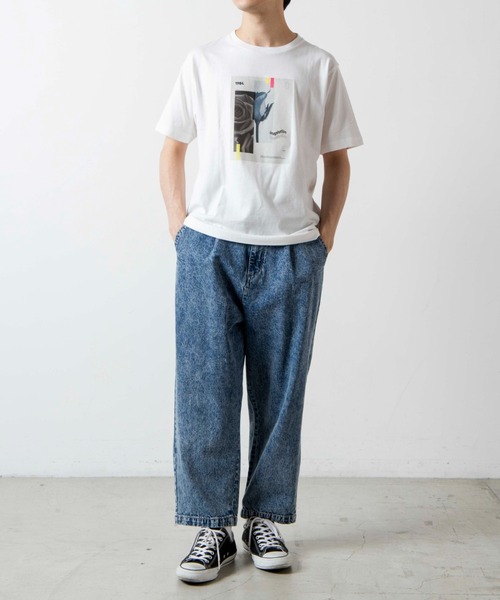 WEGO（ウィゴー）の「WEGO/フォトプリント半袖Tシャツ（Tシャツ/カットソー・メンズ・ホワイト/ブラック・SMALL/MEDIUM/LARGE/X-LARGE）」の11枚目の写真