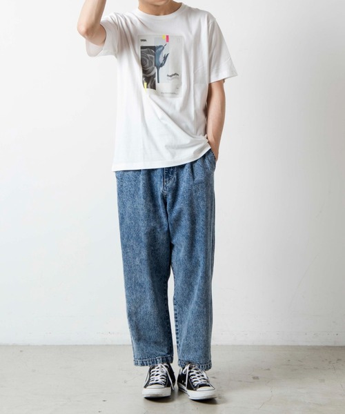 WEGO（ウィゴー）の「WEGO/フォトプリント半袖Tシャツ（Tシャツ/カットソー・メンズ・ホワイト/ブラック・SMALL/MEDIUM/LARGE/X-LARGE）」の6枚目の写真