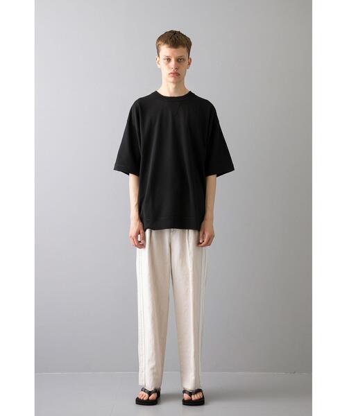 MONKEY TIME（モンキータイム）の「＜monkey time＞ TC/PONTI OUT SEAM TEE/Tシャツ（Tシャツ/カットソー・メンズ・ブラック/ベージュ/マスタード・SMALL/MEDIUM/LARGE/X-LARGE）」の7枚目の写真