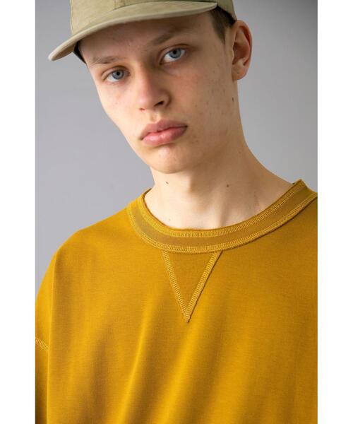 MONKEY TIME（モンキータイム）の「＜monkey time＞ TC/PONTI OUT SEAM TEE/Tシャツ（Tシャツ/カットソー・メンズ・ブラック/ベージュ/マスタード・SMALL/MEDIUM/LARGE/X-LARGE）」の15枚目の写真